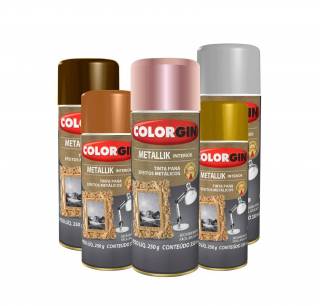 Kit Tinta Spray Colorgin Metallik com 30 Latas (cores a sua escolha)