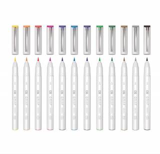 Kit Cis Graf Brush Fine c/12 Marcadores (Cores a Sua Escolha)