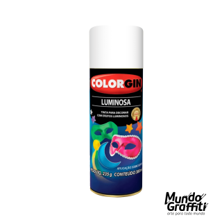 Tinta Spray Colorgin Fundo Branco Luminosa 762 380ml