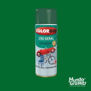 Tinta Spray Colorgin Uso Geral 54022 Verde Folha 400ml