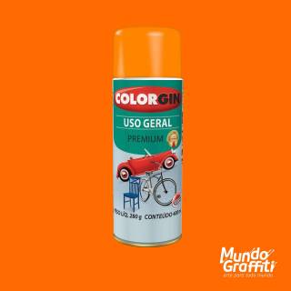 Tinta Spray Colorgin Uso Geral 54023 Laranja 400ml
