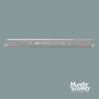 Marcador Cis Graf Duo Brush Cinza BG1 Blue Grey