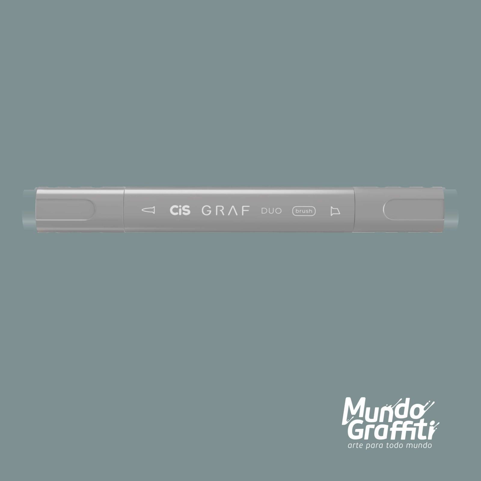 Marcador Cis Graf Duo Brush Cinza BG3 Blue Grey