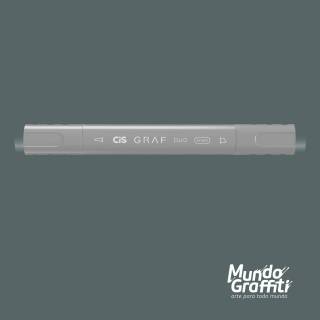 Marcador Cis Graf Duo Brush Cinza Blue Grey BG7