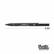 Caneta Nanquim Uni Pin Preto 0,03mm - Mundo Grafite