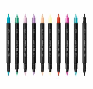 kit Cis Dual Brush C/12 canetas (Cores a Sua Escolha)