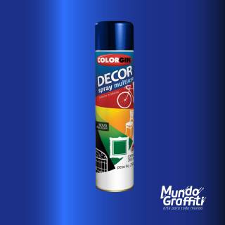 Tinta Spray Colorgin Decor 8601 Azul Angra Metalico 360ml