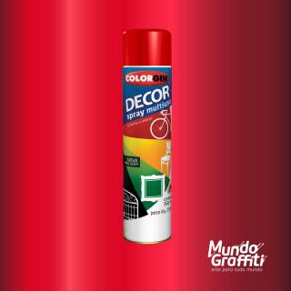 Tinta Spray Colorgin Decor 8771 Vermelho Metalico 360ml