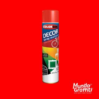 Tinta Spray Colorgin Decor 8761 Vermelho Brilhante 360ml