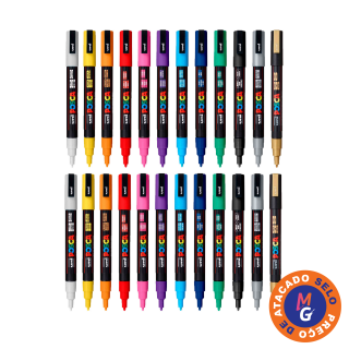 KIt Posca 3M c/ 24 Canetas Cores a Sua Escolha
