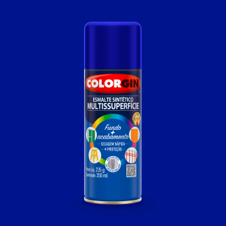 Tinta Spray Esmalte Sintetico Multisuperficies 738 Azul Colonial Brilhante 350ml Colorgin