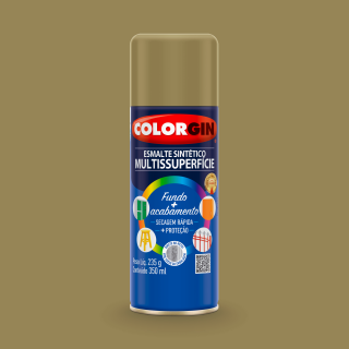 Tinta Spray Esmalte Sintetico Multisuperficies 734 Camurça Brilhante 350ml Colorgin