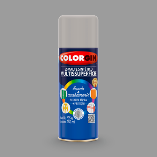 Tinta Spray Esmalte Sintetico Multisuperficies 749 Platina Brilhante 350ml Colorgin