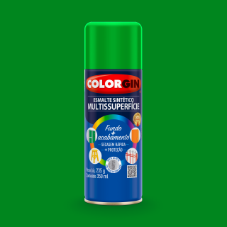 Tinta Spray Esmalte Sintetico Multisuperficies 744 Verde Brilhante 350ml Colorgin