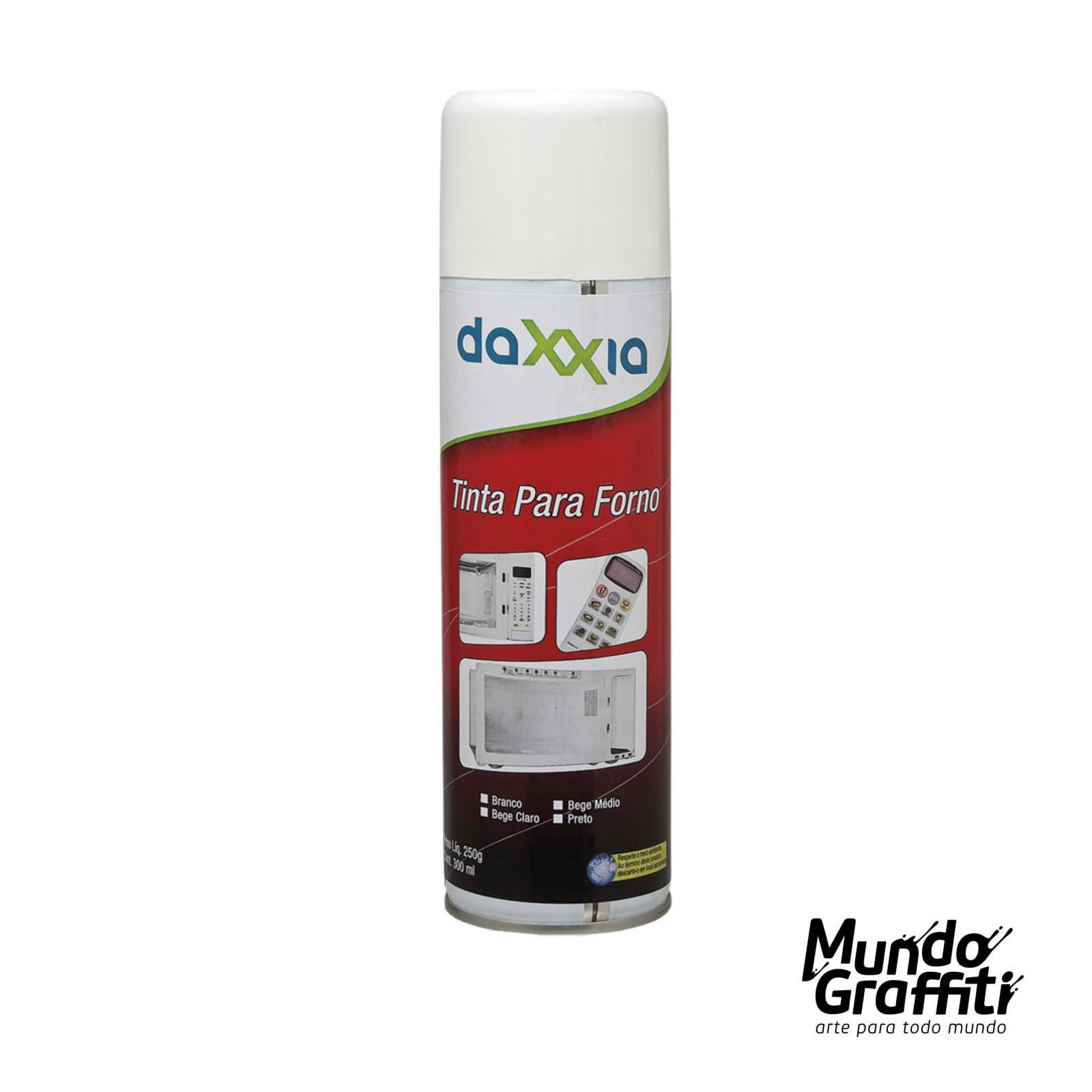 Tinta Spray Daxxia para Microondas 61508 Branco 300ml - Mundo Graffiti