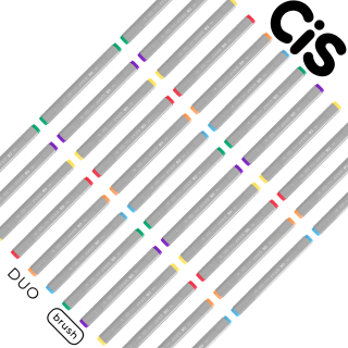 Kit Cis Graf Duo Brush c/36 Marcadores (Cores a Sua Escolha)