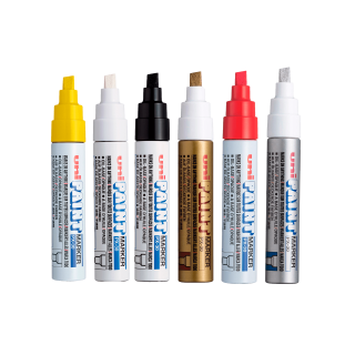 Kit 6 Marcadores Permanente Uni Paint Marker PX30 Cores a sua escolha