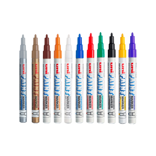 Kit 12 Marcadores Permanente Uni Paint Marker PX21 Cores a sua escolha 