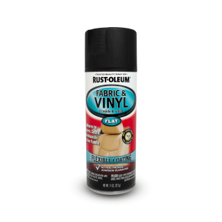 Tinta Spray Vinilico Couro/Tecido Preto Fosco 312g Rust Oleum