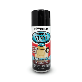 Tinta Spray Vinilico Couro/Tecido Preto brilh 312g Rust Oleum