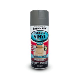Tinta Spray Vinilico Couro/Tecido Cinza Acetinado 312g Rust Oleum