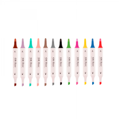 Kit Cis Flow c/12 Marcadores (Cores a Sua Escolha)