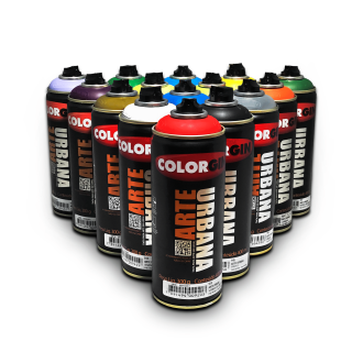 Kit Tinta Spray Arte Urbana p/ Pintura com 18 latas (cores a sua escolha)