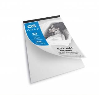 Bloco Aquarela A4 12 folhas 300g/m2 Cis