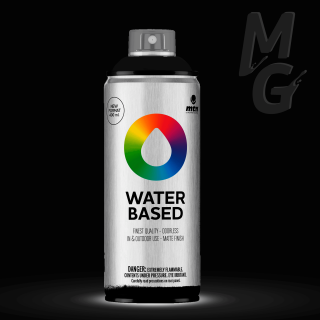 Tinta Spray Base Agua Preto fosco RV9011 400ml