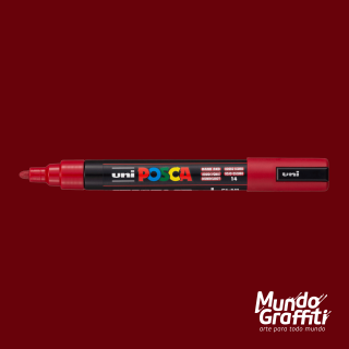 Caneta Posca 5M Vermelho Escuro