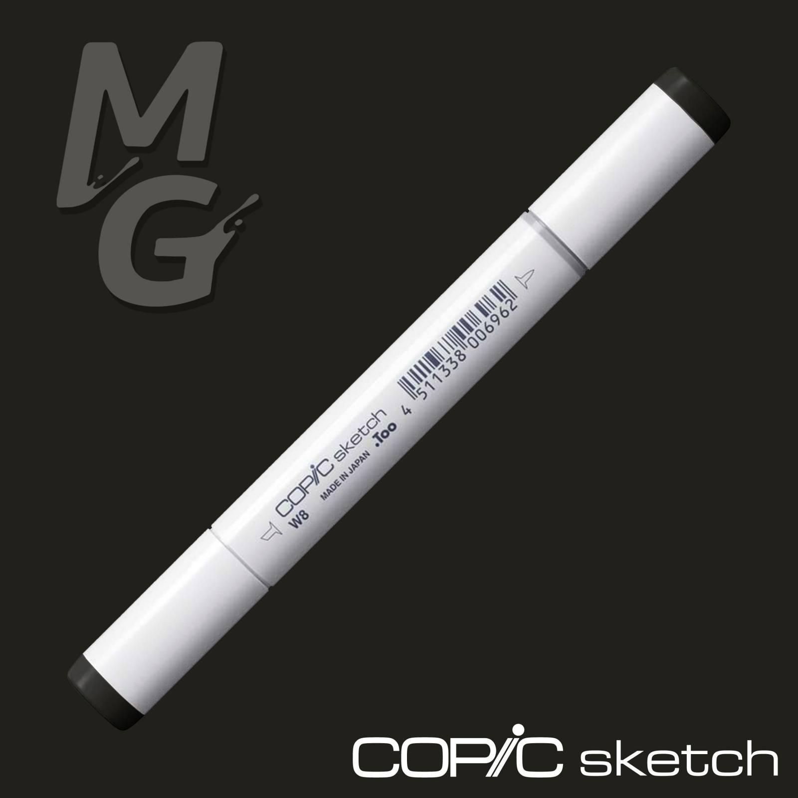 Marcador Copic Sketch Warm Grey W-8 - Mundo Grafite