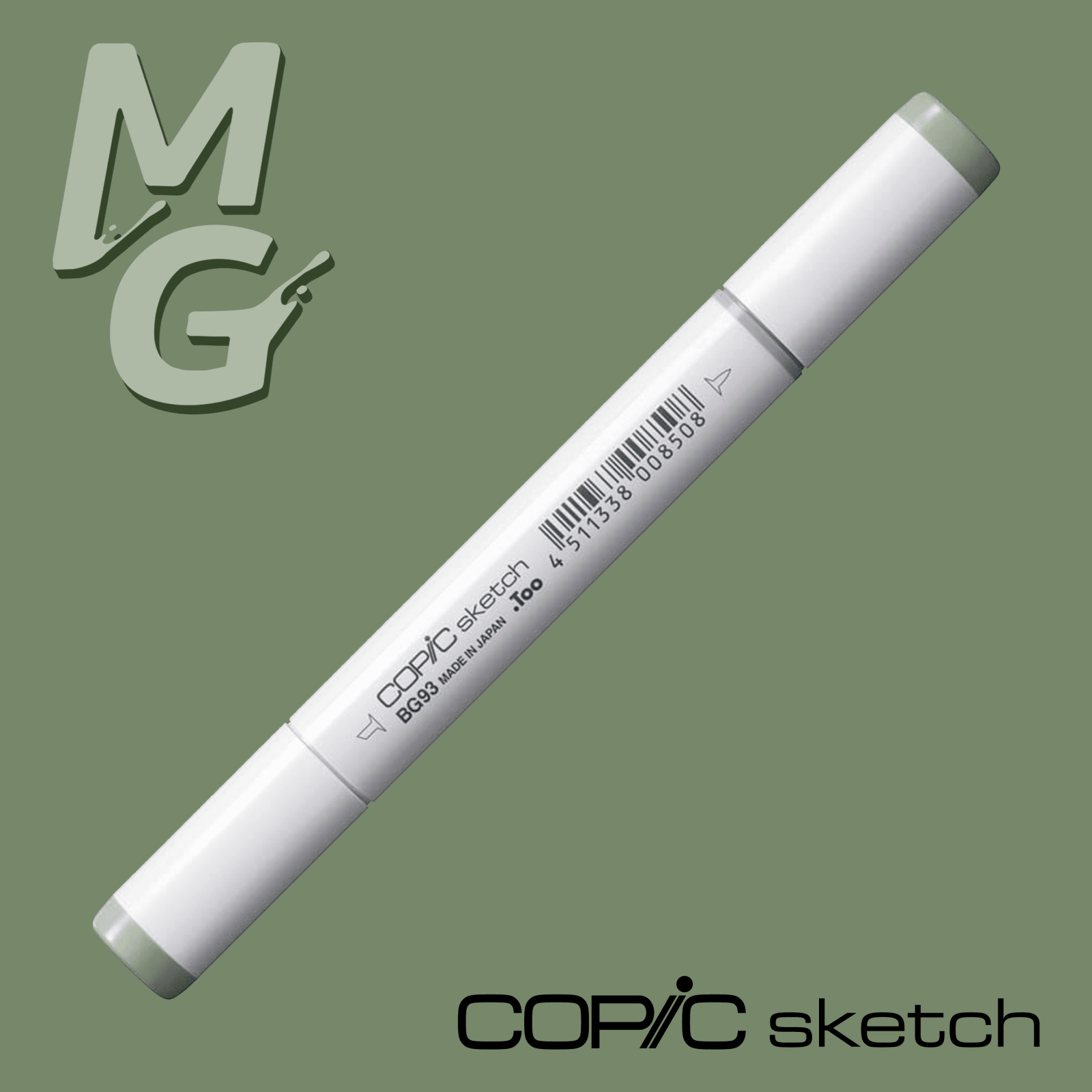Marcador Copic Sketch Green Gray BG93 - Mundo Grafite