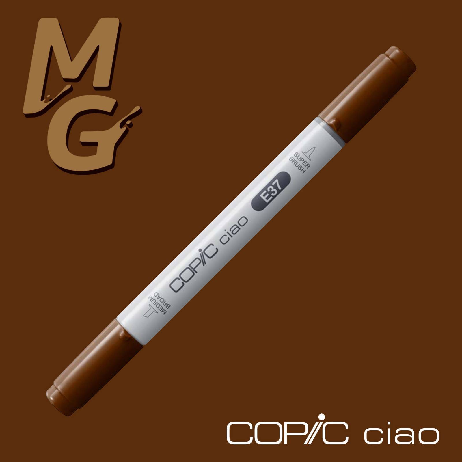 Marcador Copic Ciao Sepia E37 - Mundo Grafite
