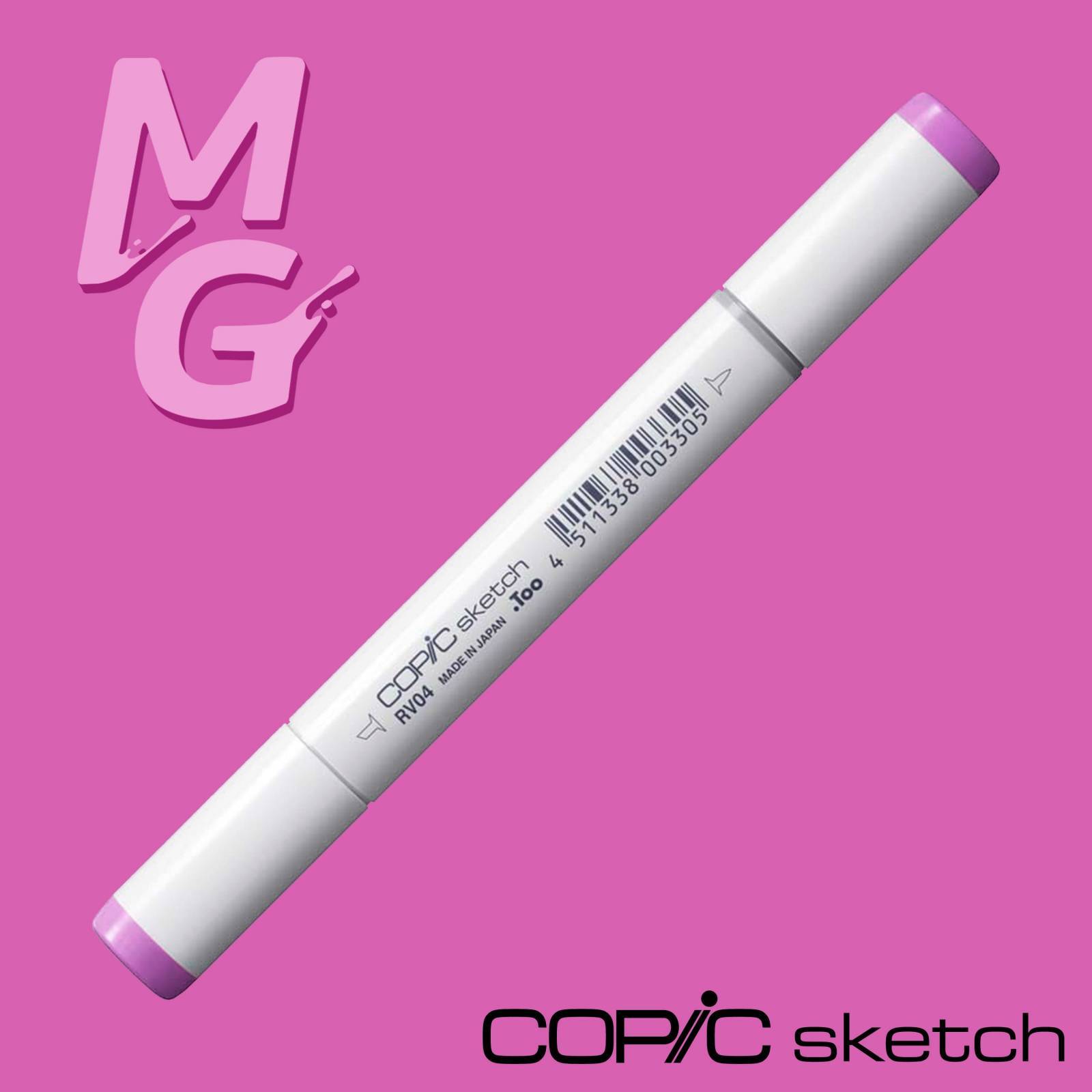 Marcador Copic Sketch Shock Pink RV04 - Mundo Grafite