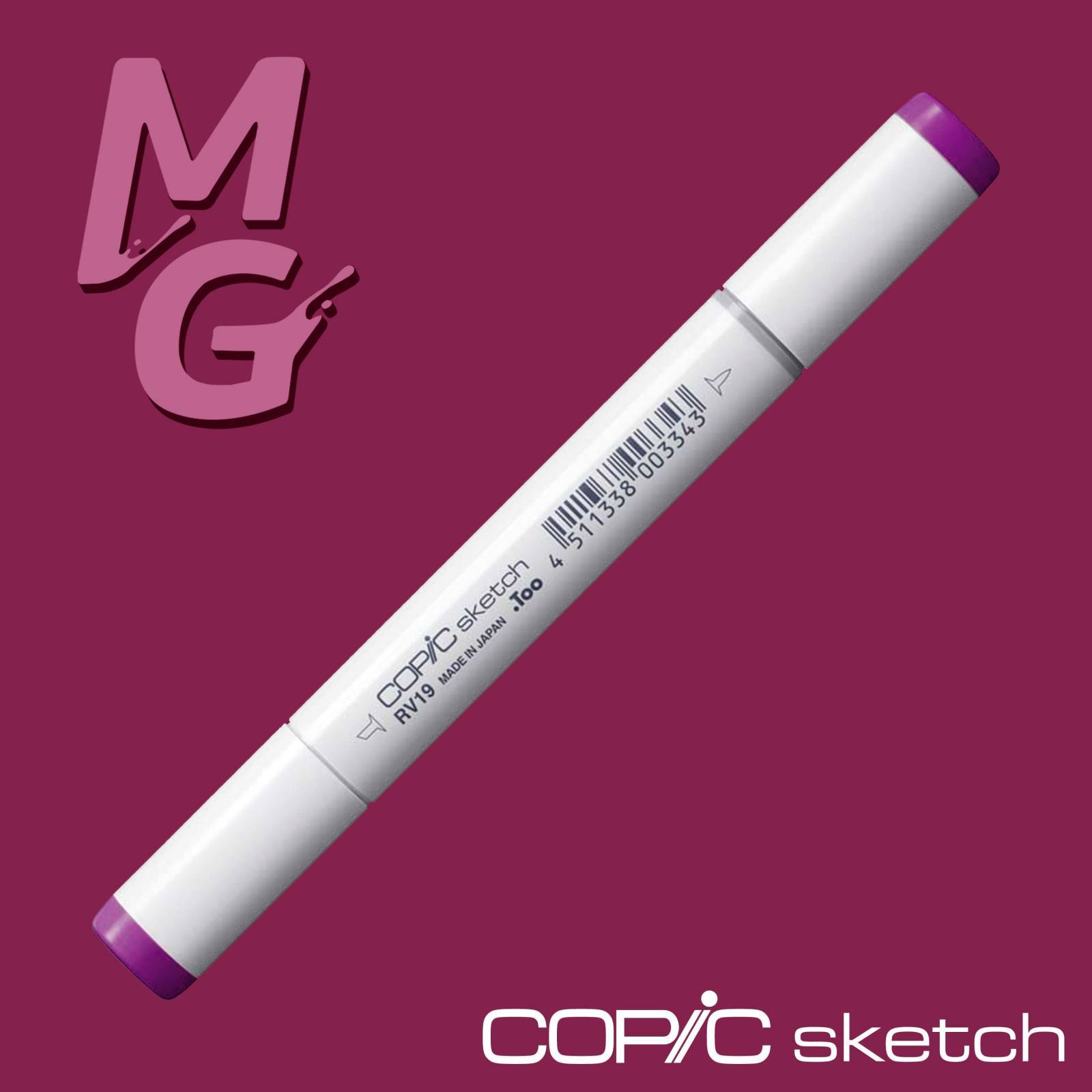 Marcador Copic Sketch Red Violet RV19 - Mundo Grafite