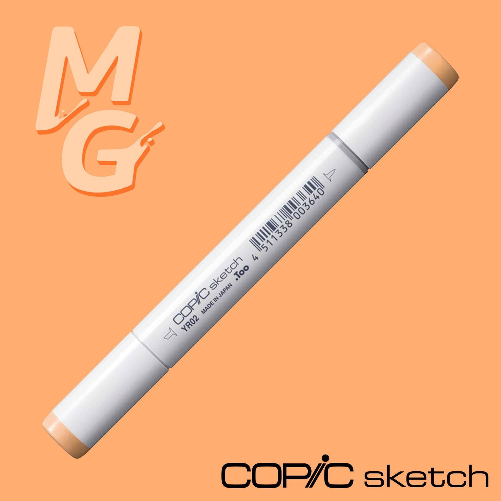 Marcador Copic Sketch Light Orange YR02 - Mundo Grafite