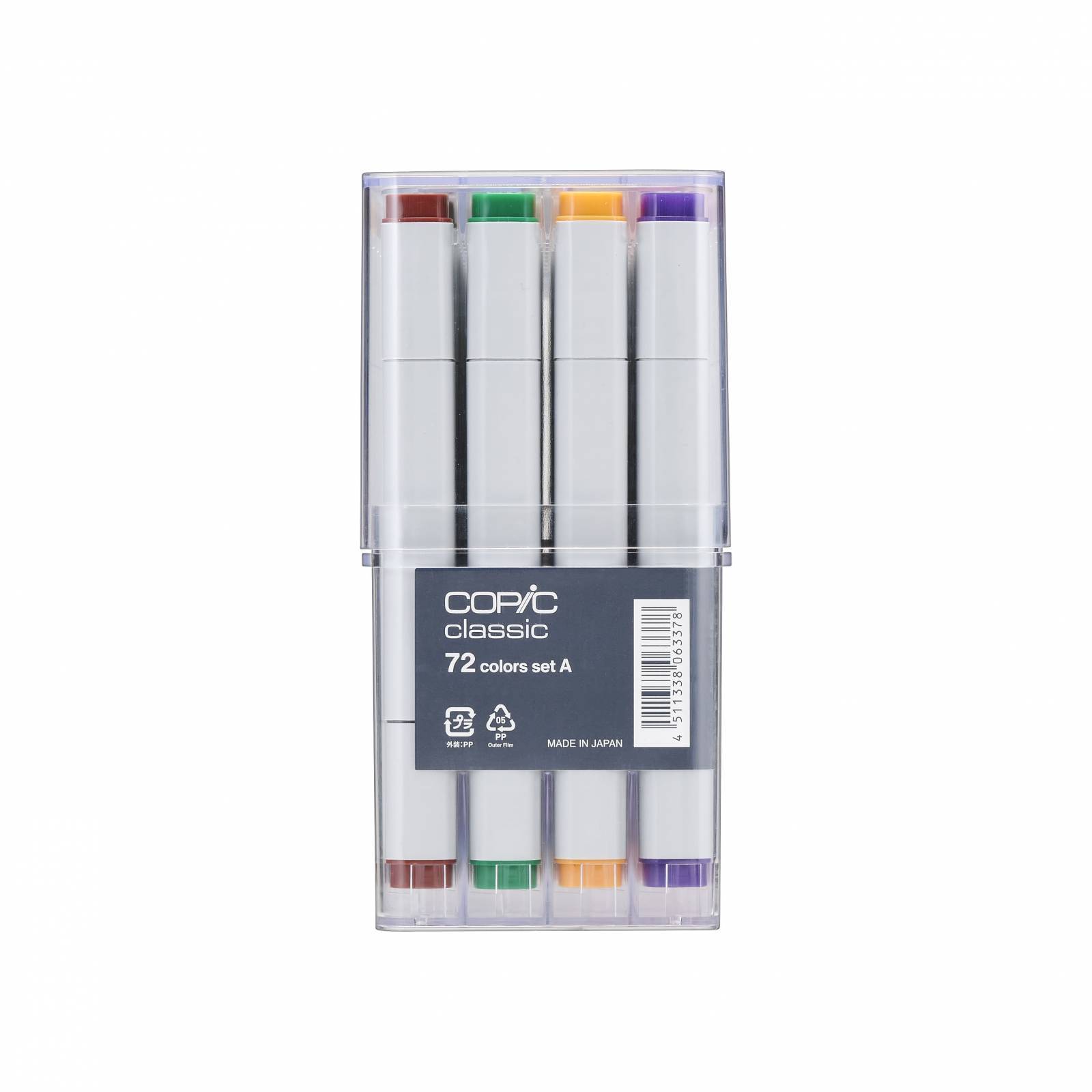 Estojo Marcador Copic Classic 72 Cores Set A - Mundo Grafite