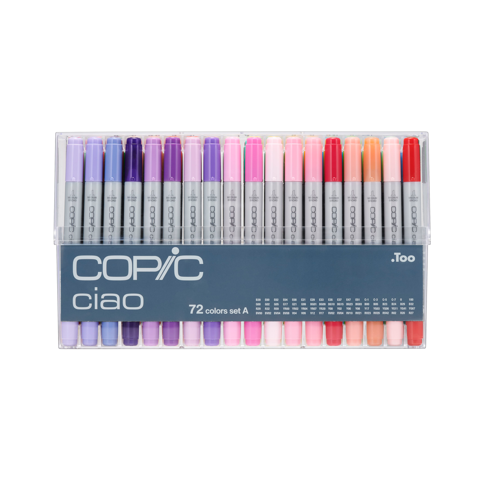 Estojo Marcador Copic Ciao 72 Cores A - Mundo Grafite