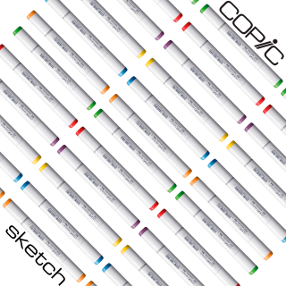 kit 36 Marcadores COPIC Sketch Cores a sua Escolha - Mundo Grafite