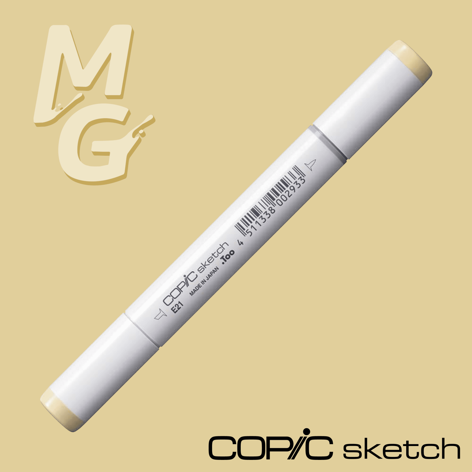 Marcador Copic Sketch E21 Bege Soft Sun - Mundo Grafite