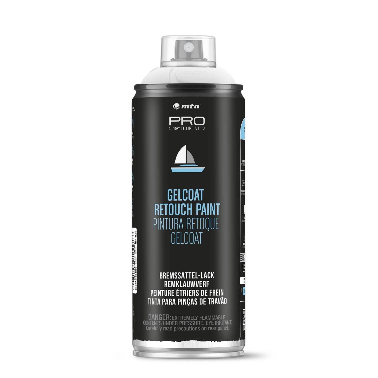 Spray Retoque Gel Coat Branco Brilhante MTN Pro 400ml - Mundo Grafite