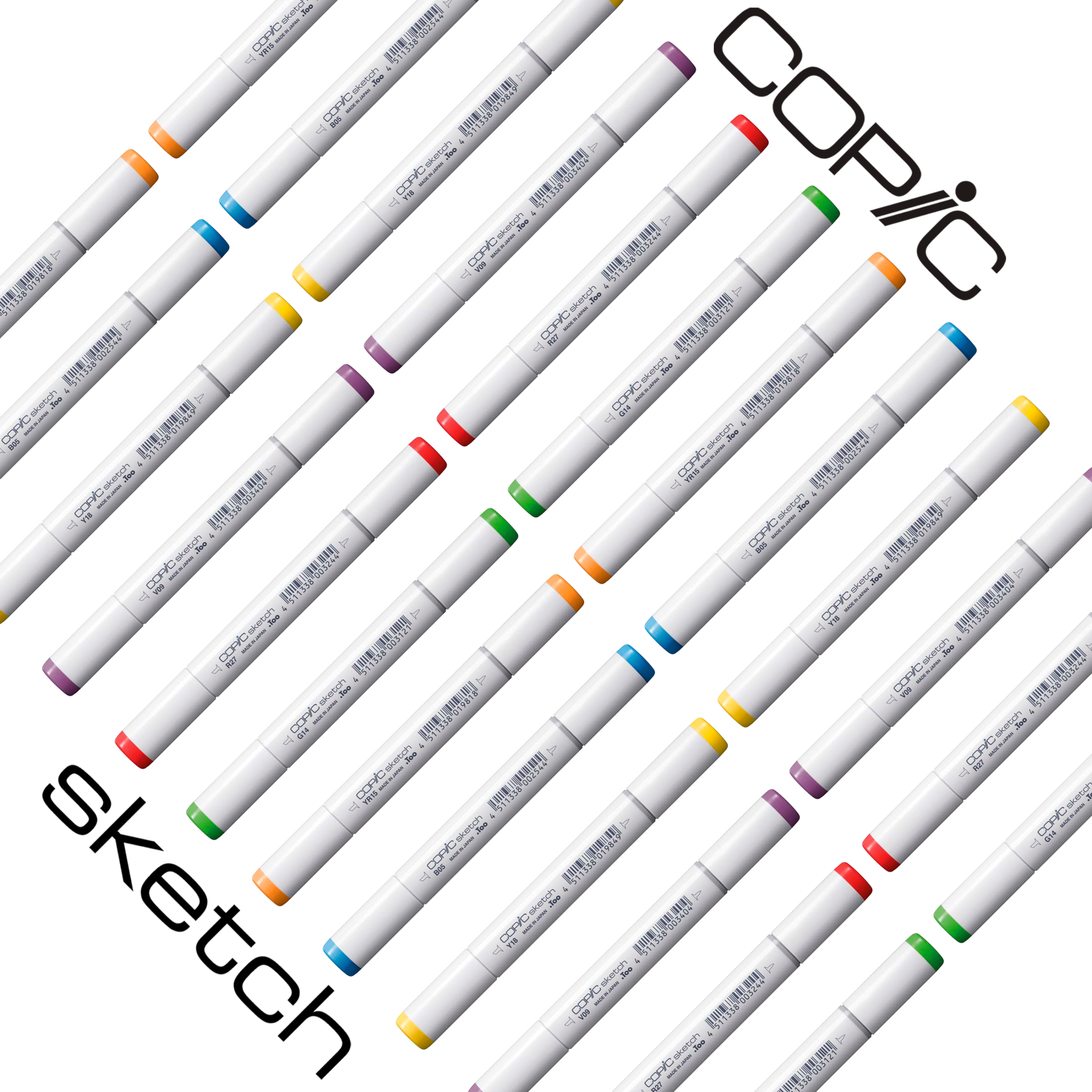 kit 24 Marcadores COPIC Sketch Cores a sua Escolha - Mundo Grafite