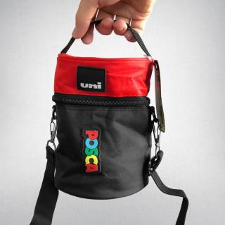 Estojo Vazio Redondo Uni Posca Bag para Canetas Artísticas