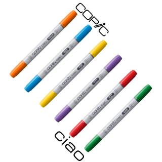 Kit 6 Marcadores COPIC Ciao Cores a sua Escolha
