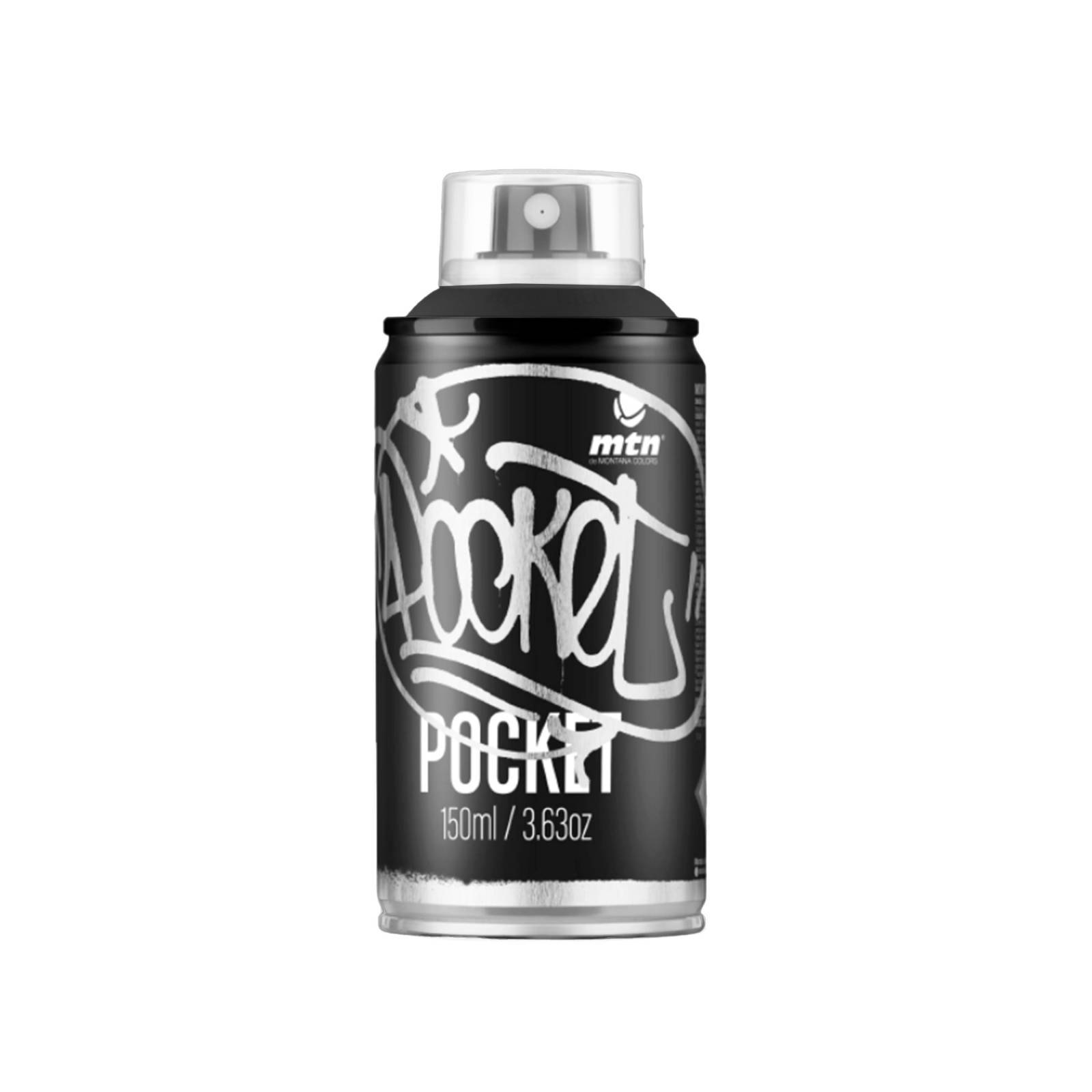 Tinta Spray Pocket Cor Preto 150ml MTN - Mundo Grafite