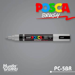 Caneta Posca 5M Brush Cinza