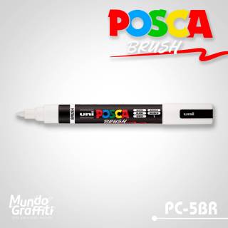 Caneta Posca 5M Brush Branca