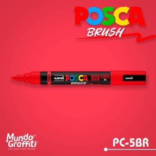 Caneta Posca 5M Brush Vermelha