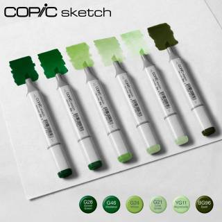 kit copic sketch com 6 canetas - Floresta Serena 