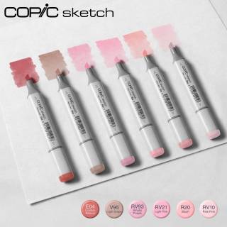 kit copic sketch com 6 canetas - Rosé Sublime
